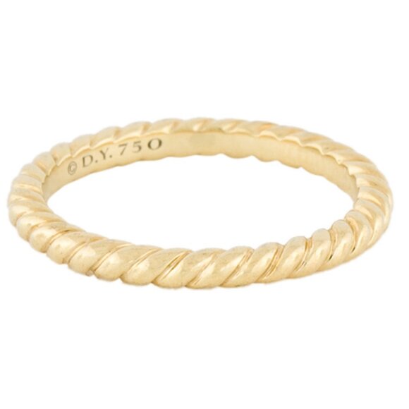 DAVID YURMAN 18K 750 YELLOW GOLD CABLE COLLECTIBLES® STACK RING - Picture 1 of 8